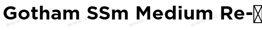 Gotham SSm Medium Re字体转换 Gotham SSm Medium Re字体转换